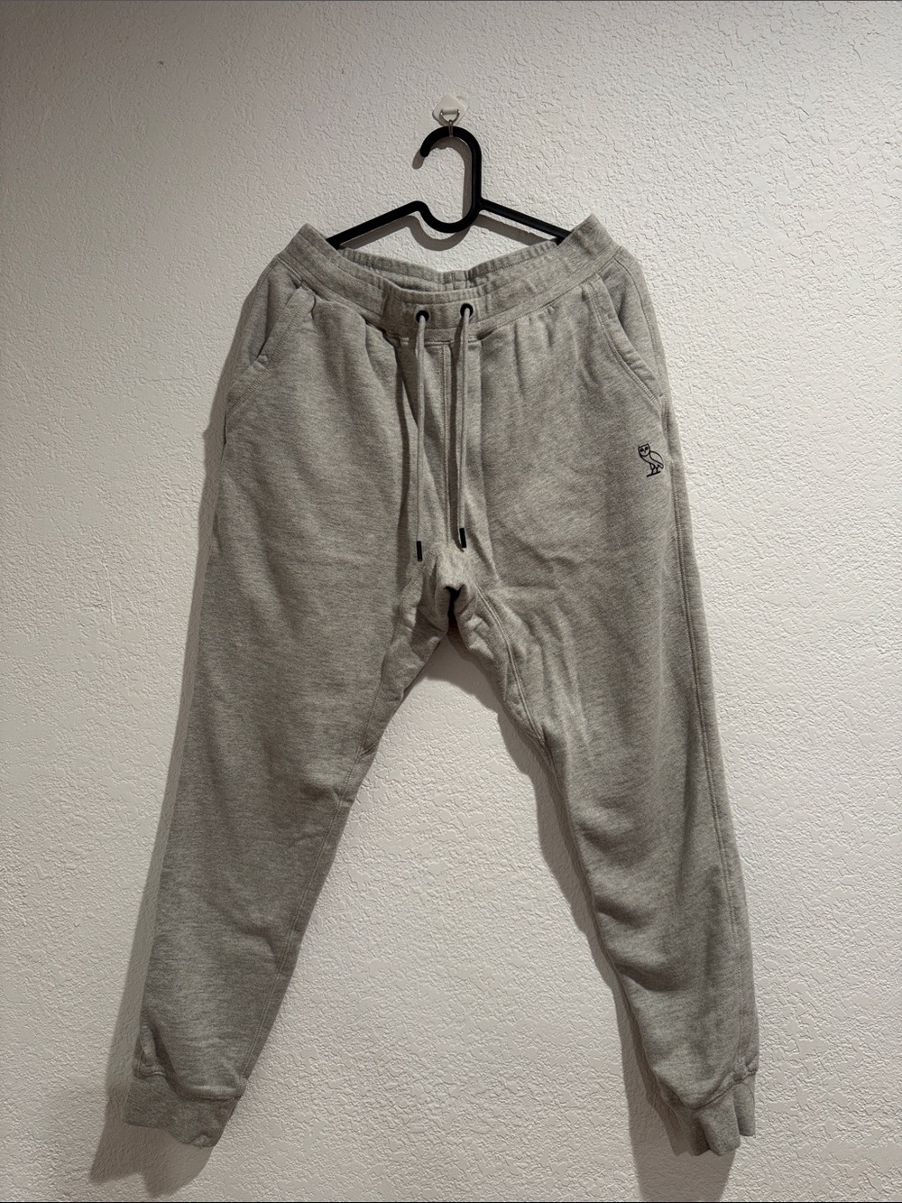 Ovo Men's Gray Sweatpants with Drawstring